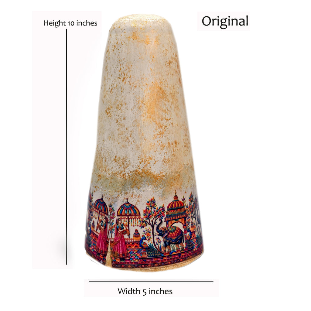 Gilded Antiqued Urn Vase
